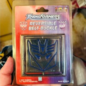 TRANSFORMERS, Reversible Belt Buckle - Blue